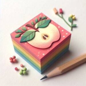 combi sticky notes apple pastel 