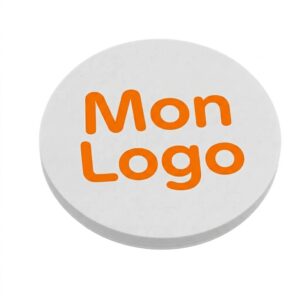 Bloc de post-it personnalisé découpé en rond