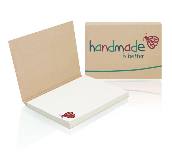 Post-it avec couverture kraft naturel personnalisé
