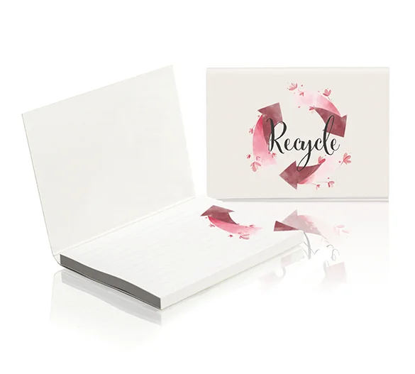 Post-it avec couverture papier recyclé personnalisé