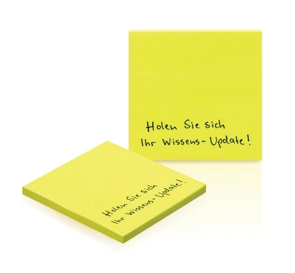 Post-it fluo jaune personnalisé haute visibilité