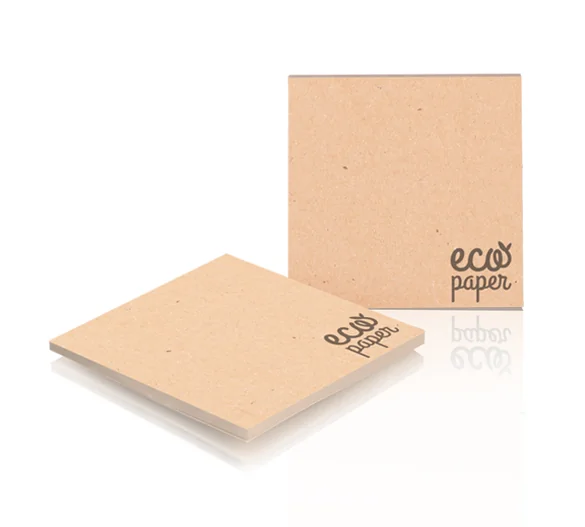 Post-it personnalisé papier kraft naturel non blanchi