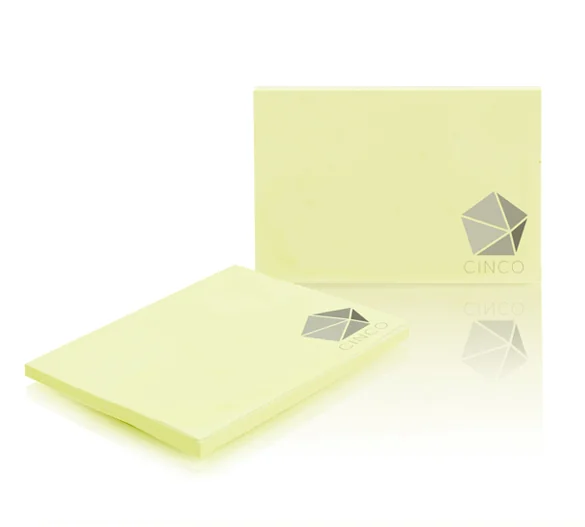 Post-it pastel jaune personnalisé doux